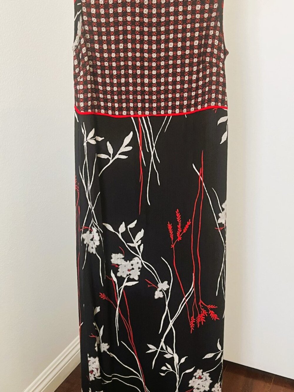 CL Carole Little (Vintage RN 50277) Dress Maxi Size 10 Mixed Floral Print